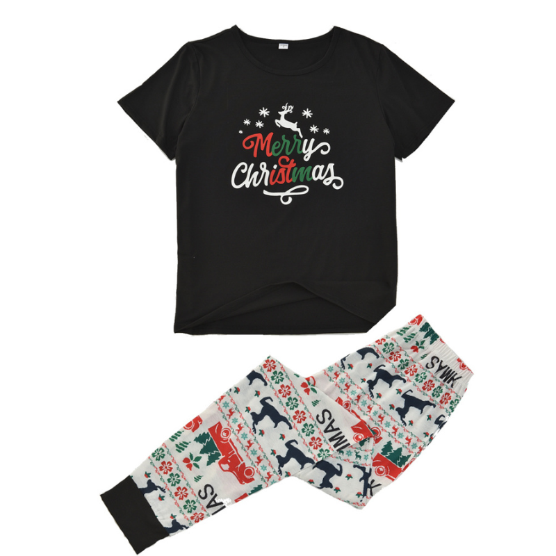 Merry Christmas Tshirt Pyjama Set