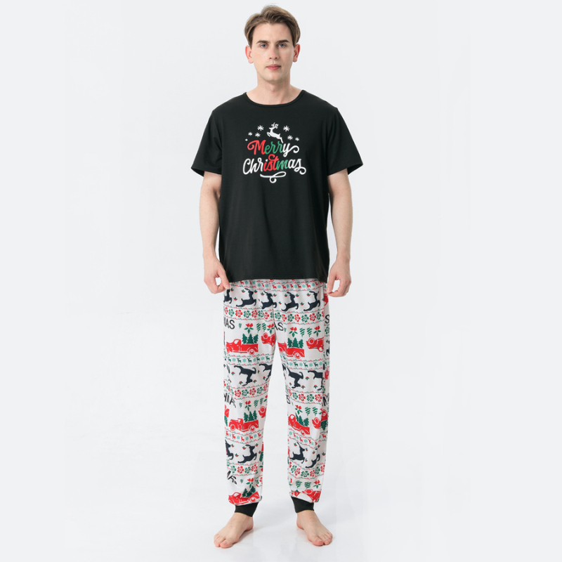 Merry Christmas Tshirt Pyjama Set