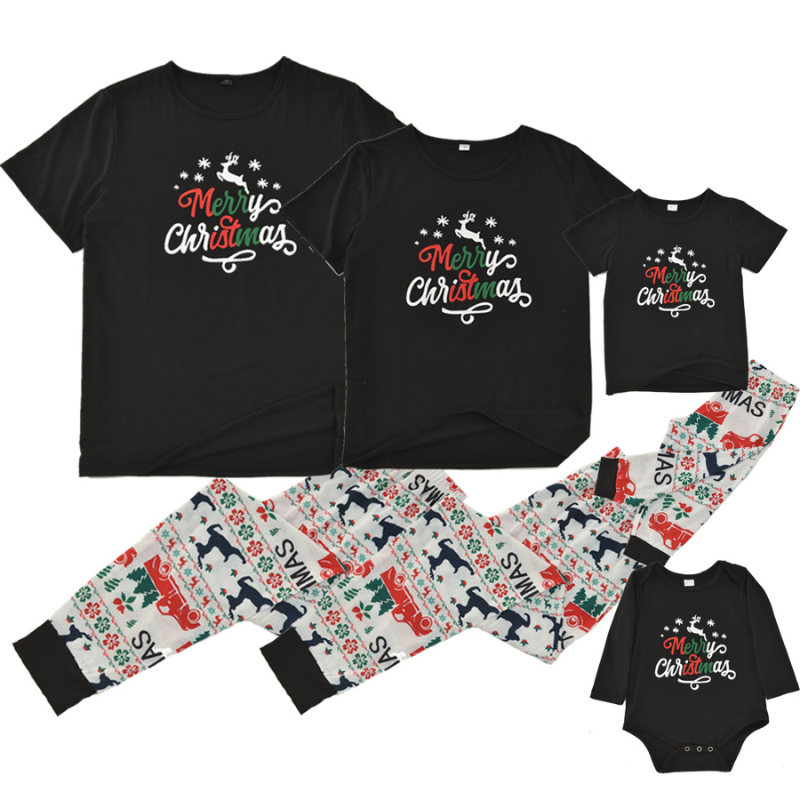 Merry Christmas Tshirt Pyjama Set