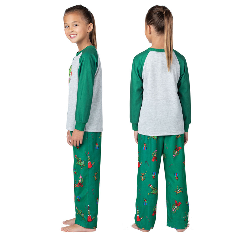 Naughty Grinch Family Matching Christmas Pyjamas