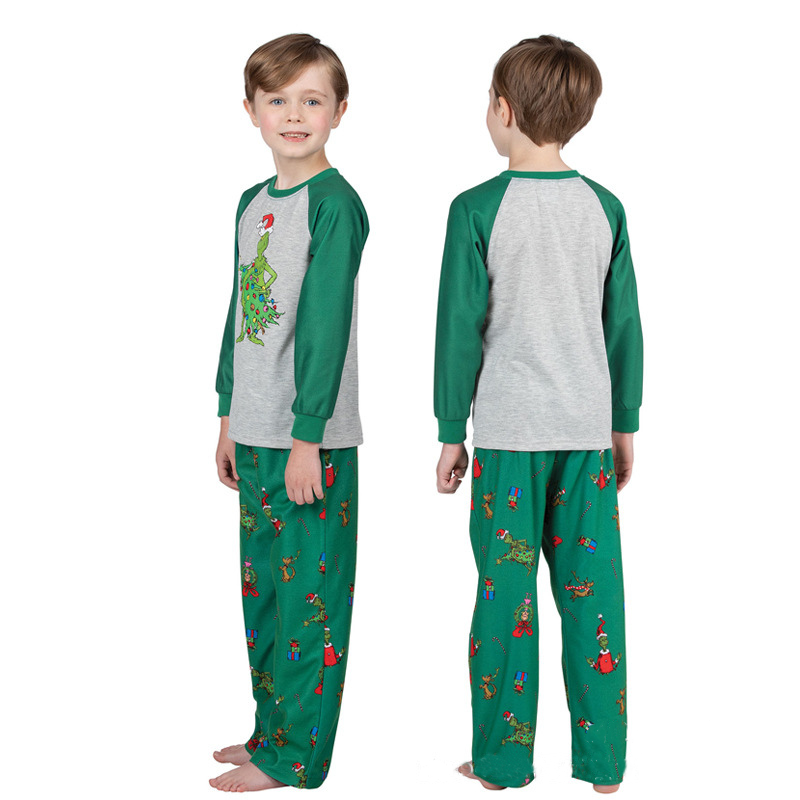 Naughty Grinch Family Matching Christmas Pyjamas